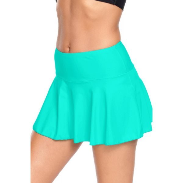 Mint Ruffle Swim Skirt